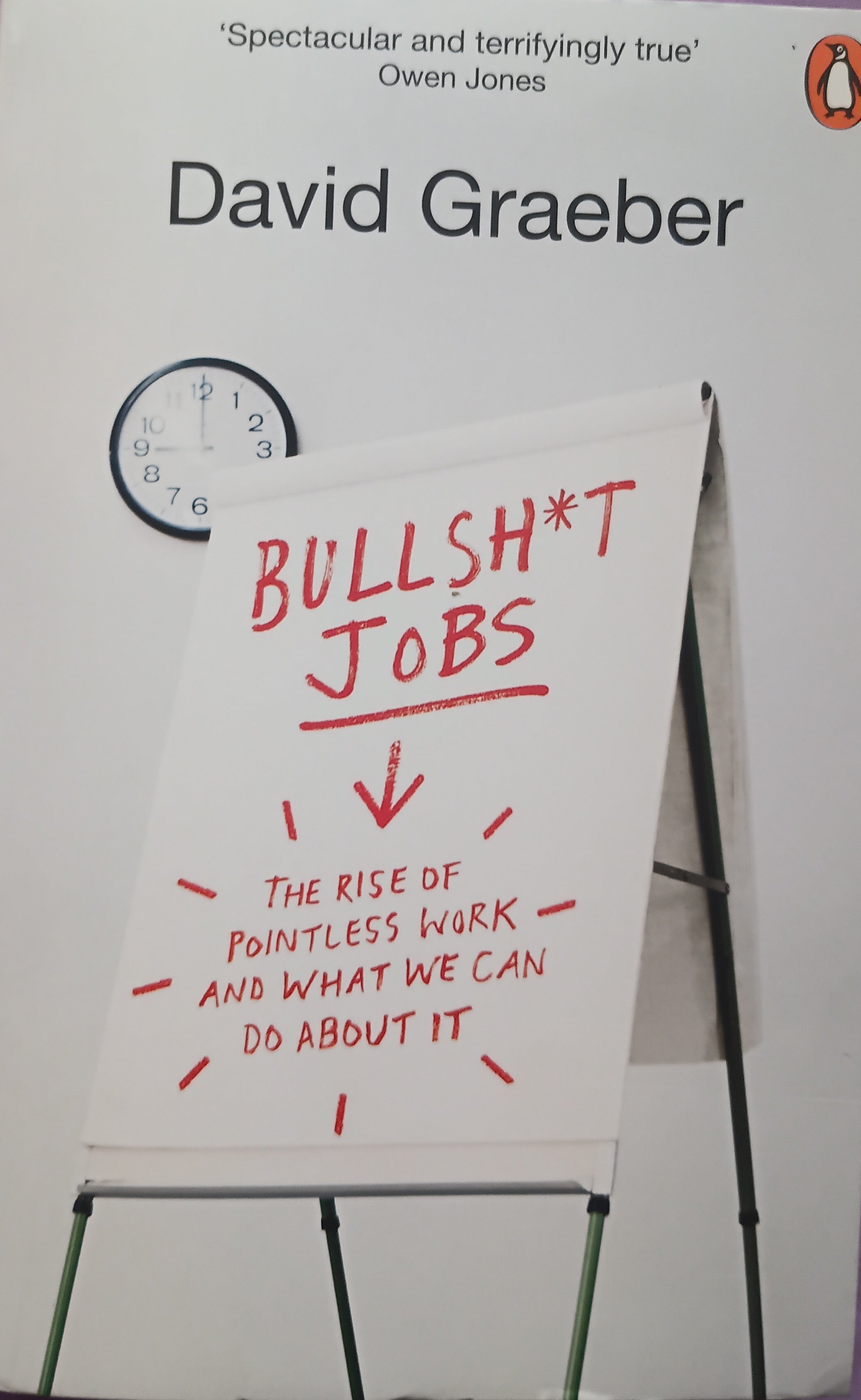 Bull Shit Jobs: The Rise Of Pointless Work And What We Can Do About It.